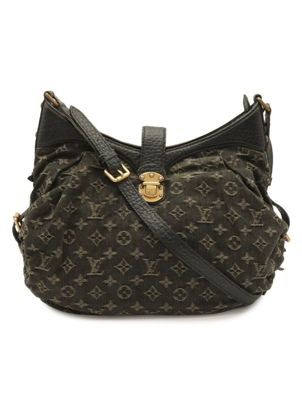 Louis Vuitton Monogram Denim S Shoulder Bag Noir Black